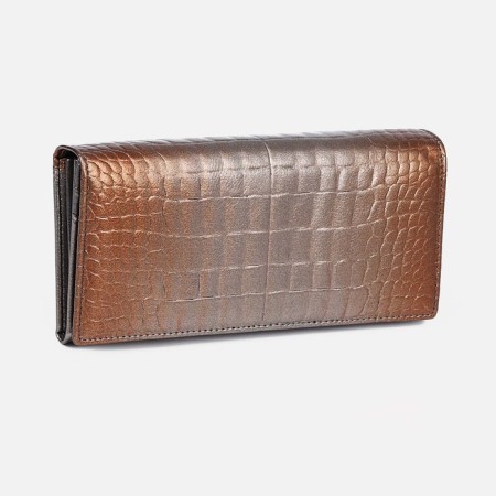 Women's wallet on magnets, bronze color