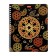 A notebook of 96 sheets in a cage on the crest "Precious fruits", covered cardboard, matte lamination, 3D foil, block 65, 4V, mix