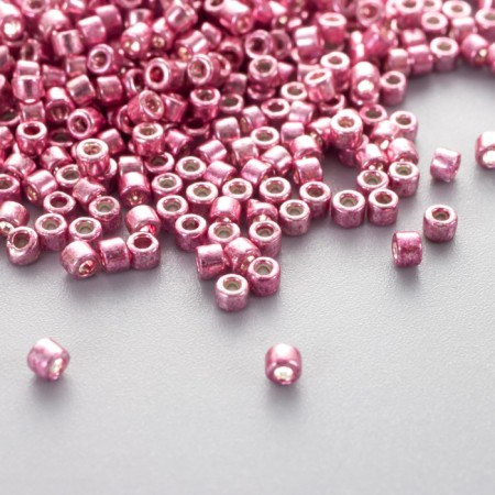 Glass beads 11/0 "cylinder. Pink gloss" 10 g