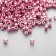 Glass beads 11/0 "cylinder. Pink gloss" 10 g