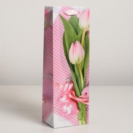 Laminated package for a bottle, 12 x 9 x 36 cm