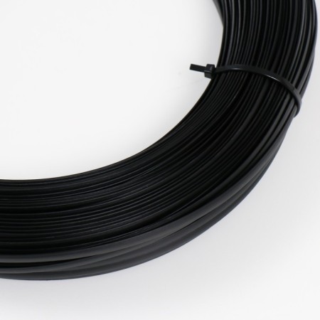 Artificial rattan 6 mm 100 m wave (black)-1