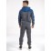 Sports costume men's ise, size 48, dark gray color, blue