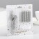 Set of candles number "7" + classic, silver, 10 cm