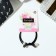 Hair gum "Valeria" beads, 6 cm, black