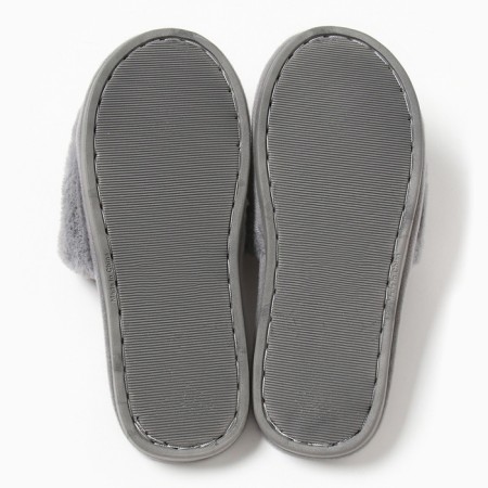Women's slippers with an open nose, size 40-41, gray-5