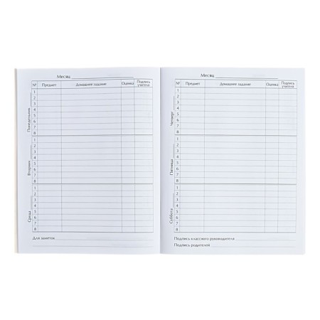 Universal diary for grades 1-11, "beige delicate plain", soft cover, 40 sheets-9