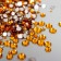 Decor for creativity Glass "Rhubates truncated cone. Caramel" d = 1.5-6.5 mm set 1000 pcs