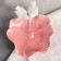 Ceramic "Doves on the Flower", 14 × 14 cm, pink color