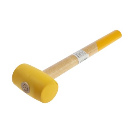Kiyanka scrap, wooden handle, yellow rubber, 45 mm, 200 g
