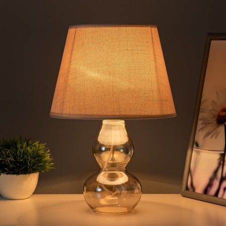 Babena table lamp E27 40W Beige 21x21x33cm Risalux-1