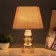 Babena table lamp E27 40W Beige 21x21x33cm Risalux