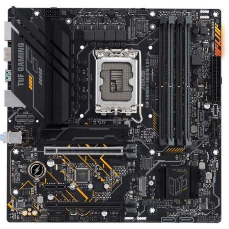 The ASUS TUF Gaming B660M-E D4, LGA1700, B660, 4XDDR4, HDMI, DP, MATX.