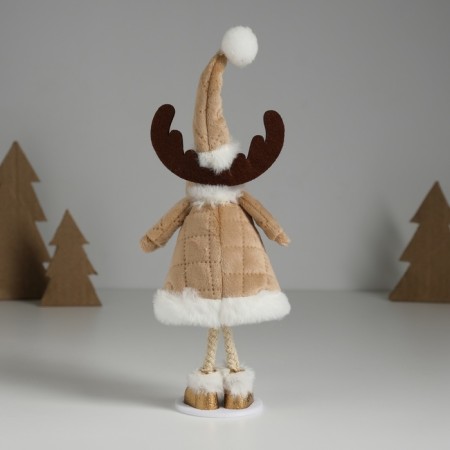 Souvenir textile "Deer in beige fur coat" 6.5x8x20 cm-3