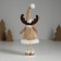 Souvenir textile "Deer in beige fur coat" 6.5x8x20 cm
