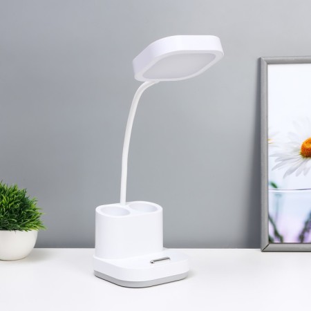 Ronde table lamp LED, from USB/AKB 10 W, 3000-6000 sensor to white 13x13x44 cm Risalux-4