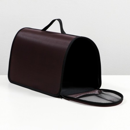 Bag - Animal carrying hard No. 3, nylon, 43 x 28 x 22 cm, brown-3