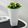 Kashpo for flowers with an insert "Grace", 2.7 l (1.5 l), white color