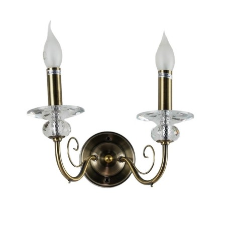 Bra Stewsvet 15008/2WAB+CL, 2x40W, E14, 38x20x35 cm, bronze color