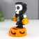 Plastic pendulum from the solar battery "Skeletal in a hoodie with pumpkin" 5.7x5.7x9.5 cm