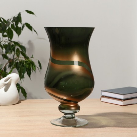 The vase "Amphora" Helen, d = 16 cm, h = 31 cm, glass