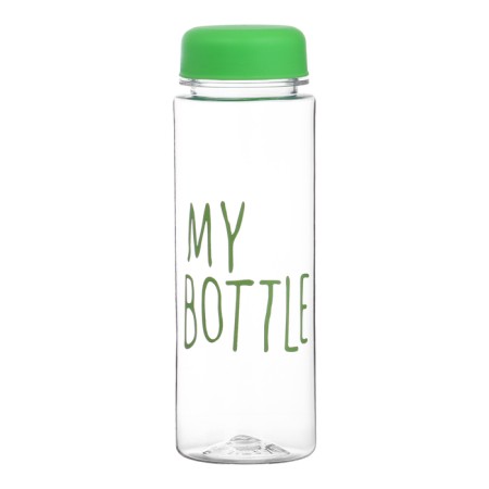 Water bottle, 500 ml, My Bottle, 19 x 6 cm, bag included, mix-9