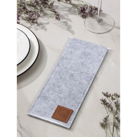 The envelope for cutlery "Gray", 25 × 10 cm, thickness 2 mm, color is light gray-3