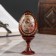 Souvenir egg on the stand icon "God's Mother of God is worthy"