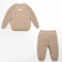 Knitted crumb set "Cute" growth 86-92 cm, beige color