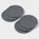 Set of stands for hot, under a mug, silicone, 6 pcs, d = 8 cm, gray