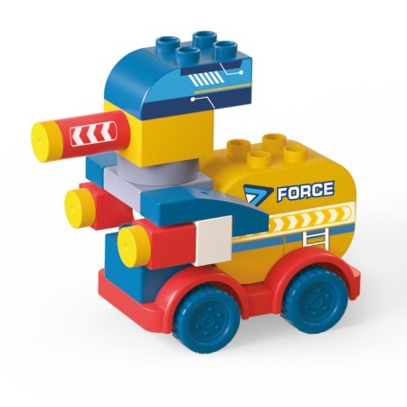 Constructor Children's Funky Toys Laser Tank, with large blocks, 22 details