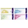 Geometric set: ruler 30 cm, 2 squares, transport, tinted, mix
