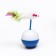 The mouse-worship of artificial fur on the ball, 11 x 5 cm blue/white