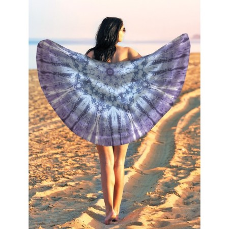 Pareo and beach mat "Secret Dimension", D = 150 cm