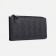 Women's wallet on the button, black color