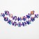 Girland on the eyelets "Happy Birthday!", Length 235 cm, cold heart