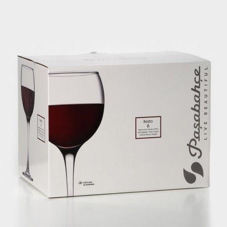 Set of glass glasses "Resto", 290 ml, 6 pcs-6