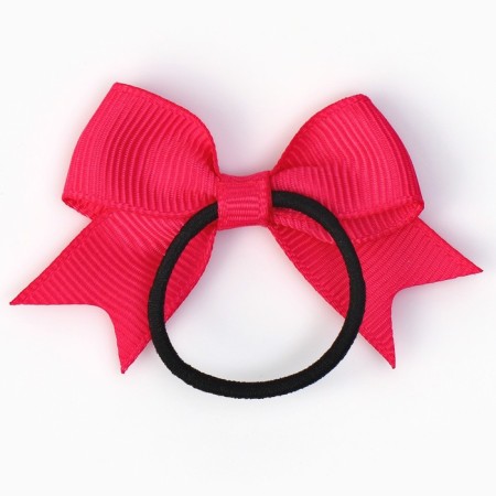 Hair elastic band with a nasopian bow Diam. 4 cm-3