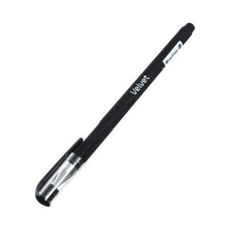 Gel pen 0.5 mm Berlingo Velvet, black rod, rubberized case 243042-5