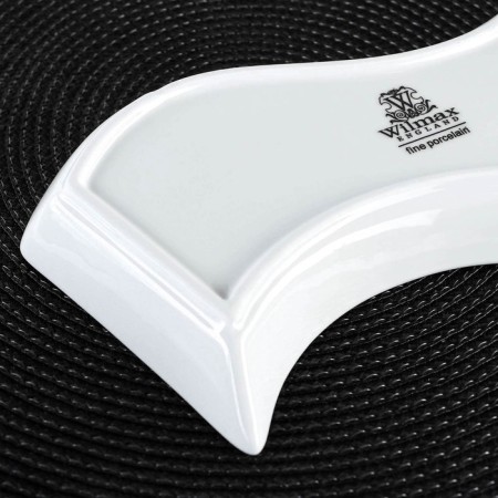 Porcelain dish, 24 × 11 cm, white color-3