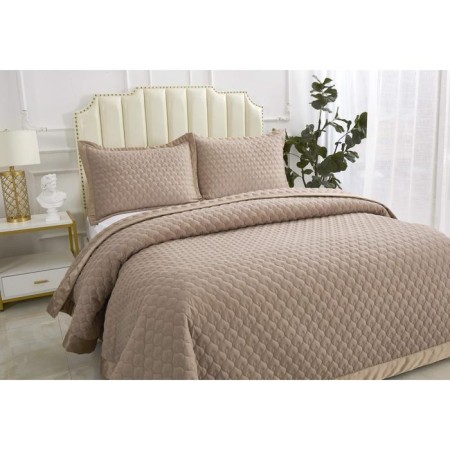 A set with a bedspread "Roxalana", size 230x250 cm, 50x70 cm - 2 pcs, the color of Mokko-2
