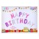 Foil ball 16 "Happy Birthday", capital letters, pink color