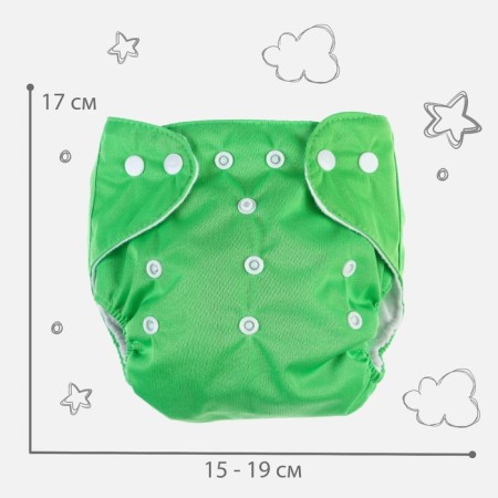 Reusable diaper, green color-3