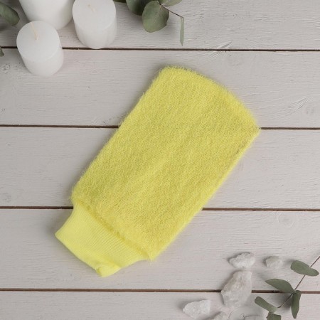 Washcloth - mittens of the massage share "hard", color mix-11