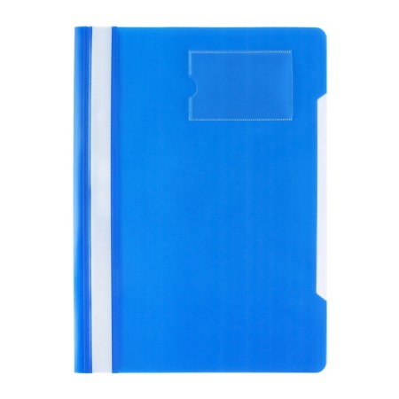 Calligrata, A4, 180 μm folder, 180 μm, business card pocket, transparent top, blue-7