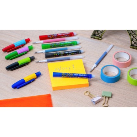 Gel handle washed by BIC Gelocity Illusion, node 0.7 mm, black ink, price for 1 pcs-14
