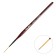 Brush liner synthetics RUBLOFF hobbies S10ARB No. 1, long pile, short handle is varnished, red