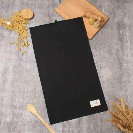 Ethel towel Kitchen 40x70 cm, central black, 100% HL, sarzha 220 g/m2-5