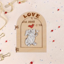 Wooden postcard 