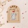 Wooden postcard "Love" Handwork, light, elephant, 12x8 cm